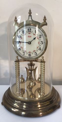 German Kundo Mechanical 400 Day Brass Clock