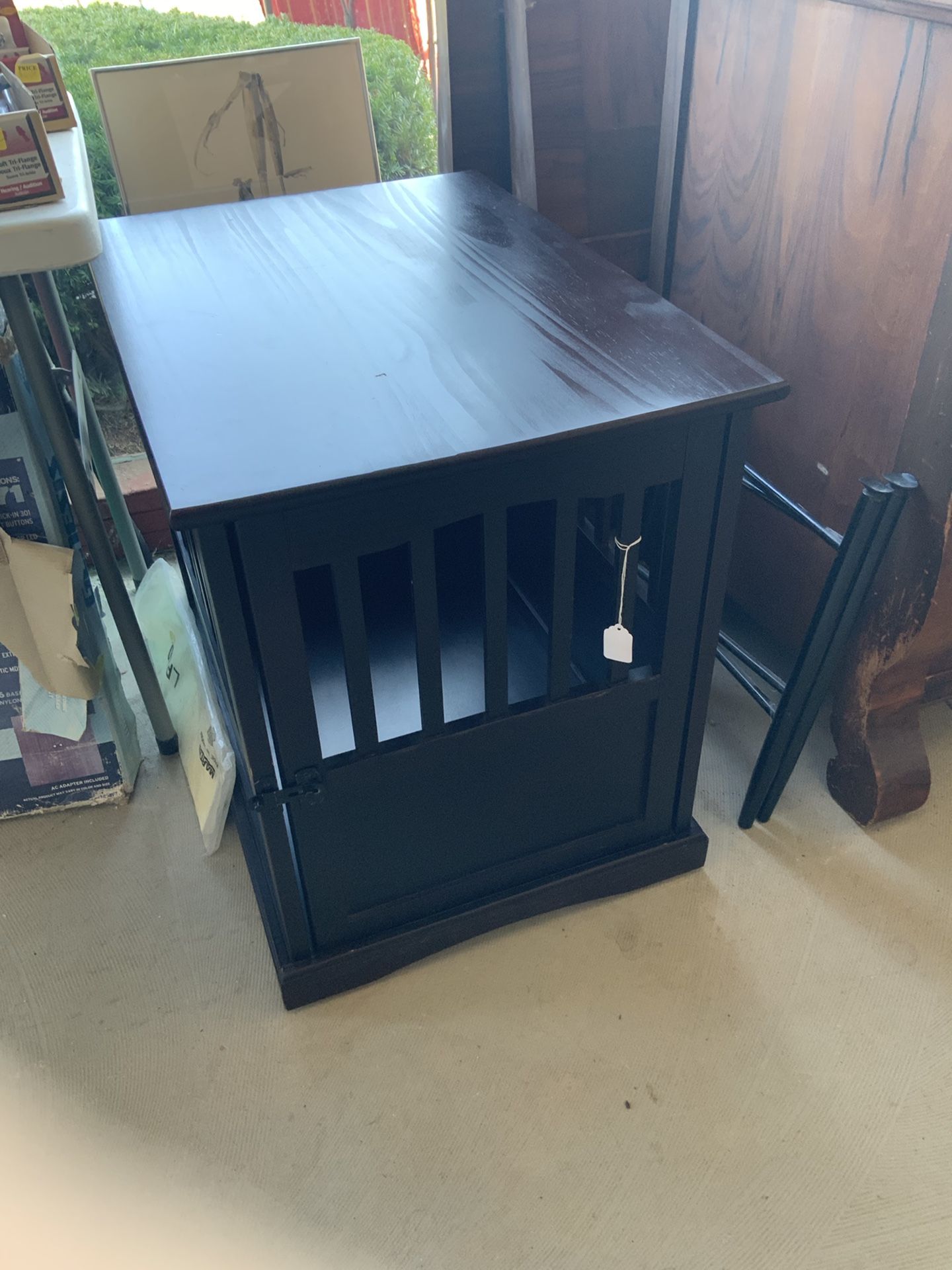 Dog Crate End Table (50% Off Price Listed)