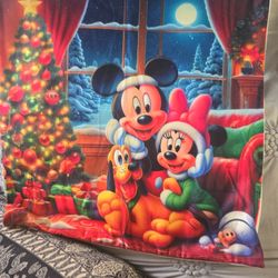 Mickey Christmas Pillow Cover 18x18