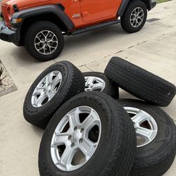 5-wheel Jeep Wrangler for only