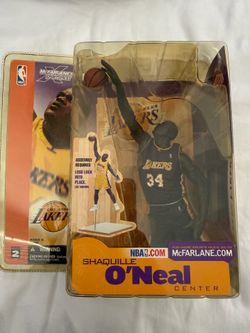 Los Angeles Lakers Shaquille O’Neal McFarlane series 2 purple uniform BRAND NEW IN BOX