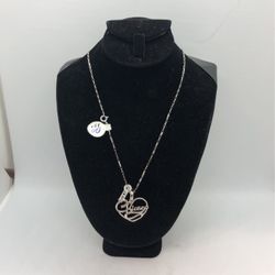 925 Sterling Silver Women Necklace With Pendant 18”