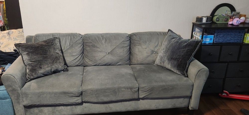 Green/Grey Couch 300 OBO