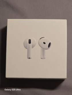 Apple AirPods 4 Wireless Earbuds, Bluetooth Headphones, Personalized Spatial Audio, Sweat and Water