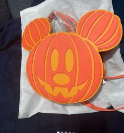 Disney Japan Areeam Mickey Halloween Jack-o'-lantern bag