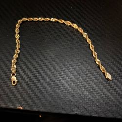 10k Rope Bracelet 