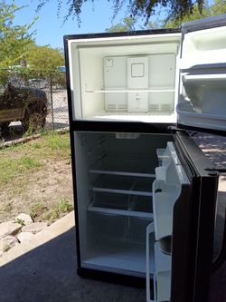Black Top-Freezer Refrigerator