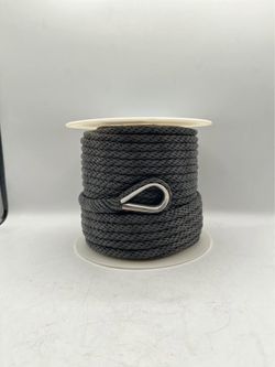 3/8" x 150' MFP Nylon Anchor Line with Stainless Steel Thimble