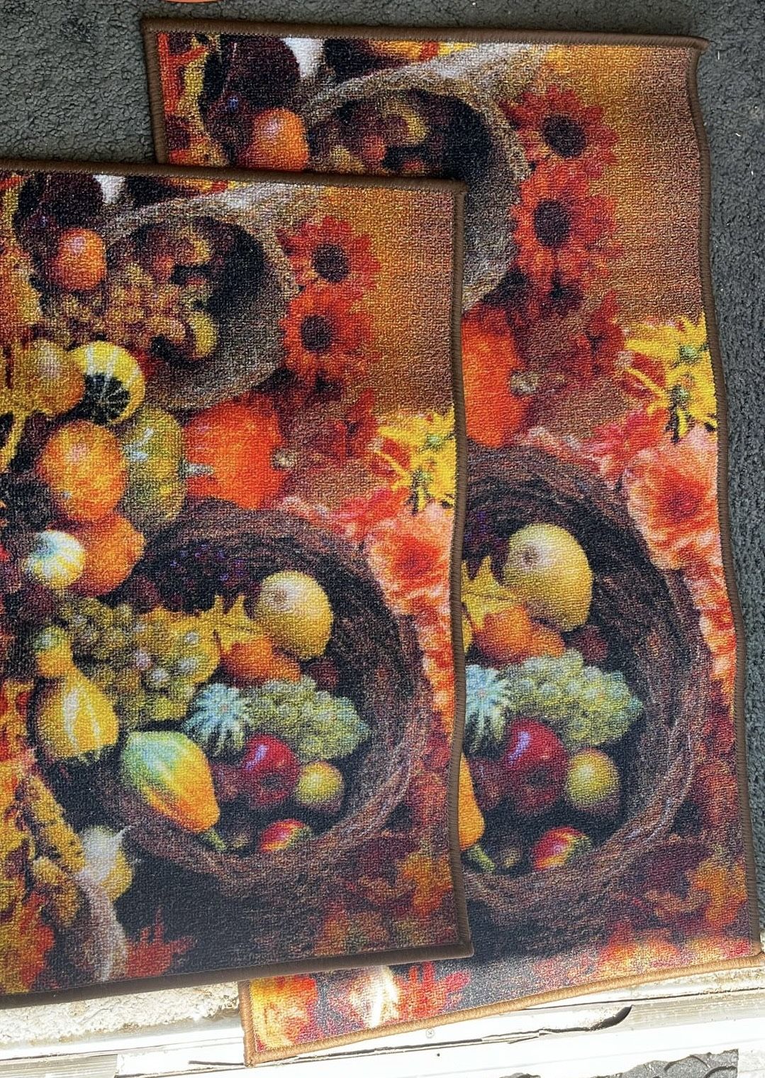 2 Pcs Thanksgiving Kitchen Set Mat, $18