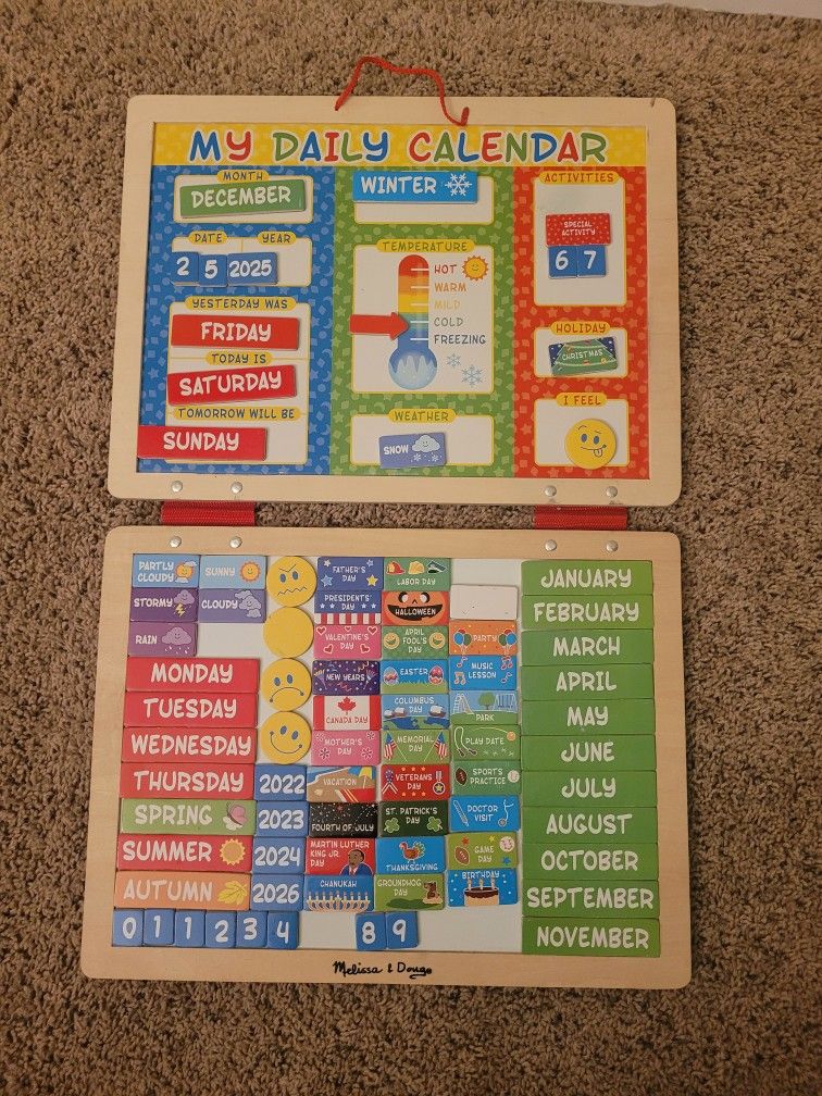 Melissa And Doug Magnetic Calendar