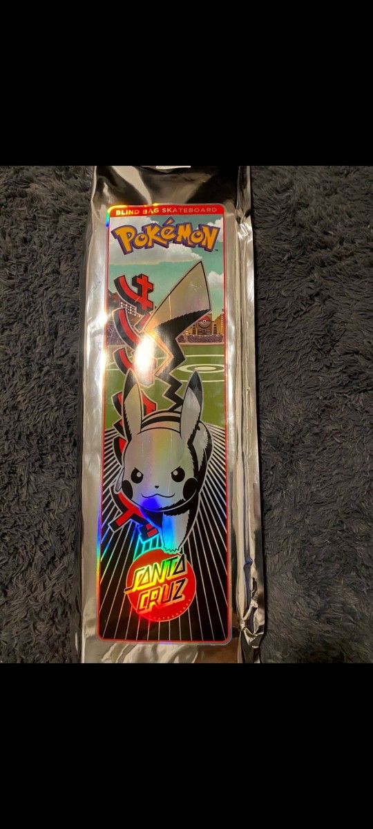 Sealed Santa Cruz x Pokémon Blind Bag Skateboard Deck