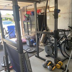 Free Weights And Squat Rack