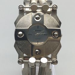 Raidhard Steampunk Dieselpunk Watch Unisex 35mm Silver Tone