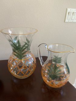 Glass Pitcher or Flower Vase