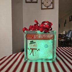 Xmas Glass Block Lights