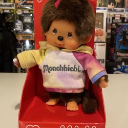 Monchhichi Tye-Dye Sweater Girl Plush Doll