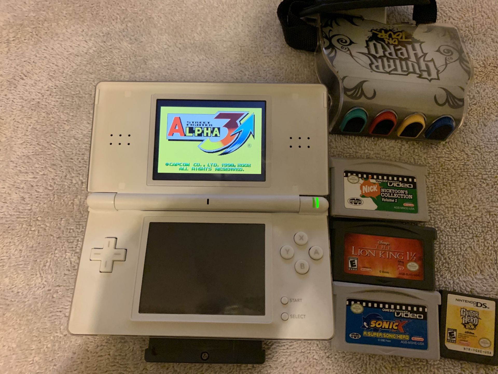 Nintendo DS lite and games