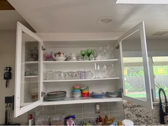 Wall cabinet dimensions: 53-3/4 wide x 37 height