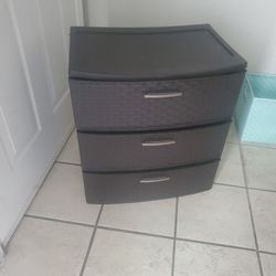 Storage Or End Table 3 Deep Drawers