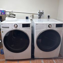 LG ThinQ Front Load Washer & Dryer Set – 2 Years Old
