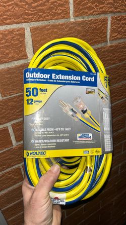 12 AWG Heavy Duty Outdoor Extension Cord