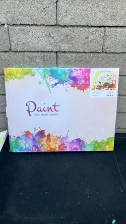VTG paint by numbers artwork