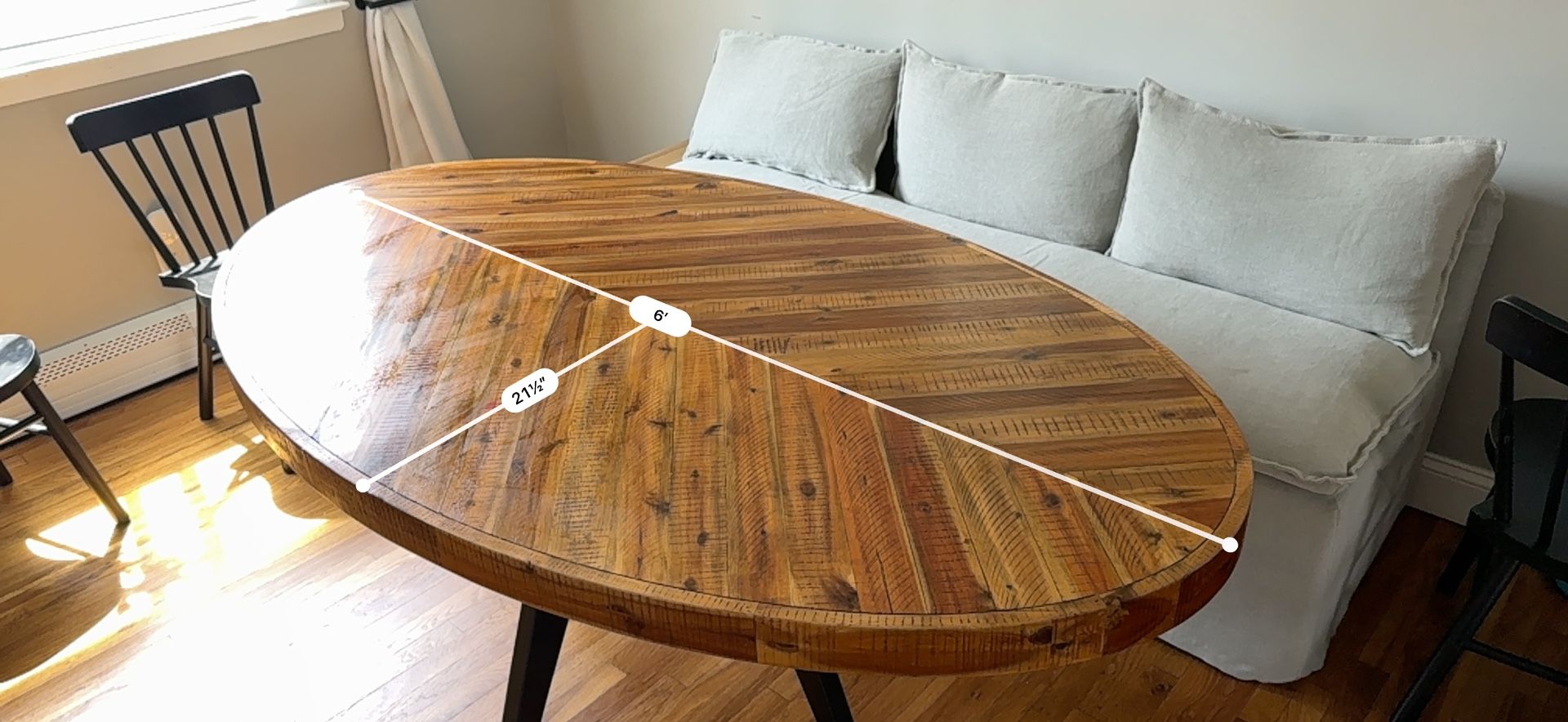 All modern - Herringbone Oval Dining Table