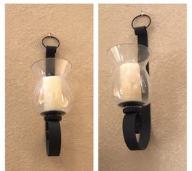 Two Beautiful Large Deco wall Glass