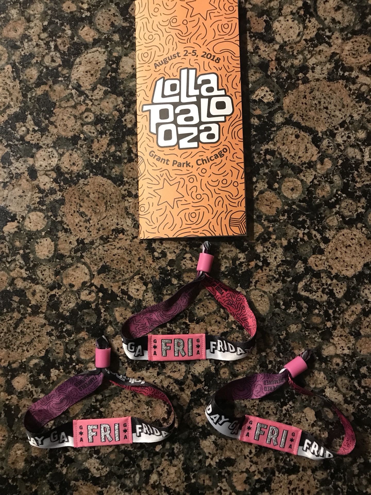 Friday Lollapalooza Wristbands!