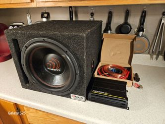 12" Sub w/box + Amp + amp install kit
