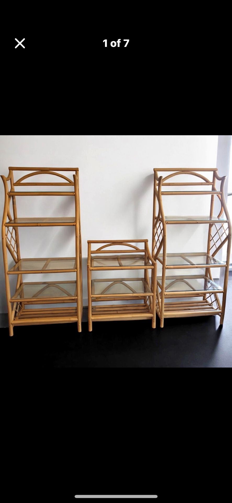 Bamboo 3 Part Shelves Asking 200 In Excellent Condition