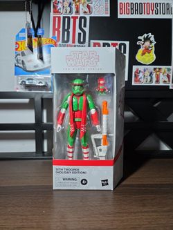 Star wars black series with trooper holiday edition