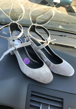 Beautiful Gray Velvet REBECCA MINKOFF SIZE 6.5 $65