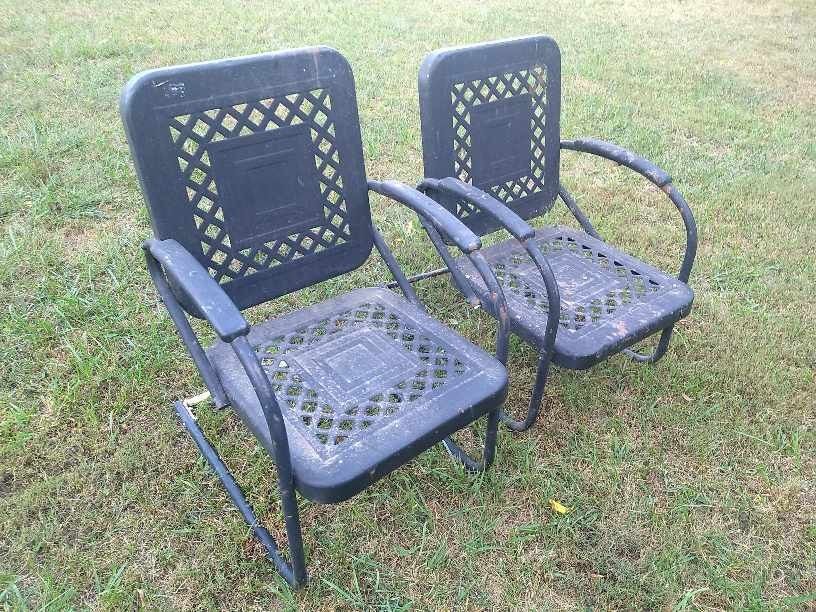 Vintage Metal Lawn Chairs