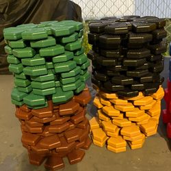 Children’s 40 Piece Textured Bump Non-Slip Balance Stepping Stone Pads