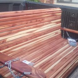 Handmade Cedar Porch Swing 