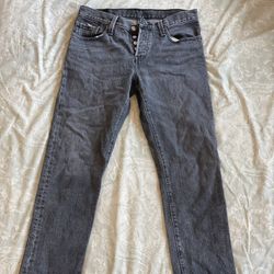 Vintage Upcycled Levi's 512 High Waisted Slim Fit Jeans