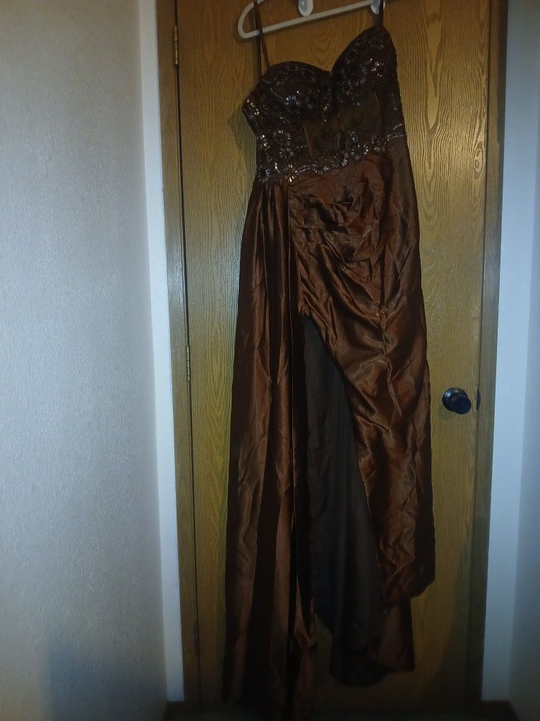 Chocolate/coffee Brown Dress Size 16