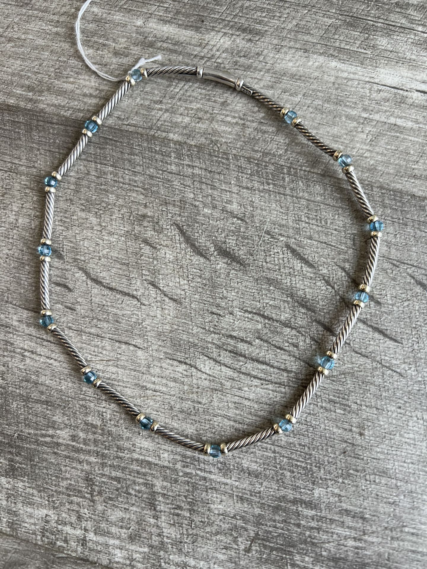 David Yurman Choker Blue Topaz