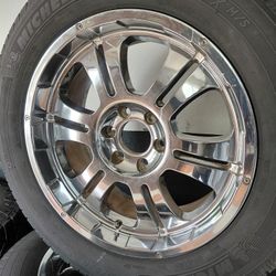 20" Rims For Chevy Wrapped With Michelin 275/55R20 