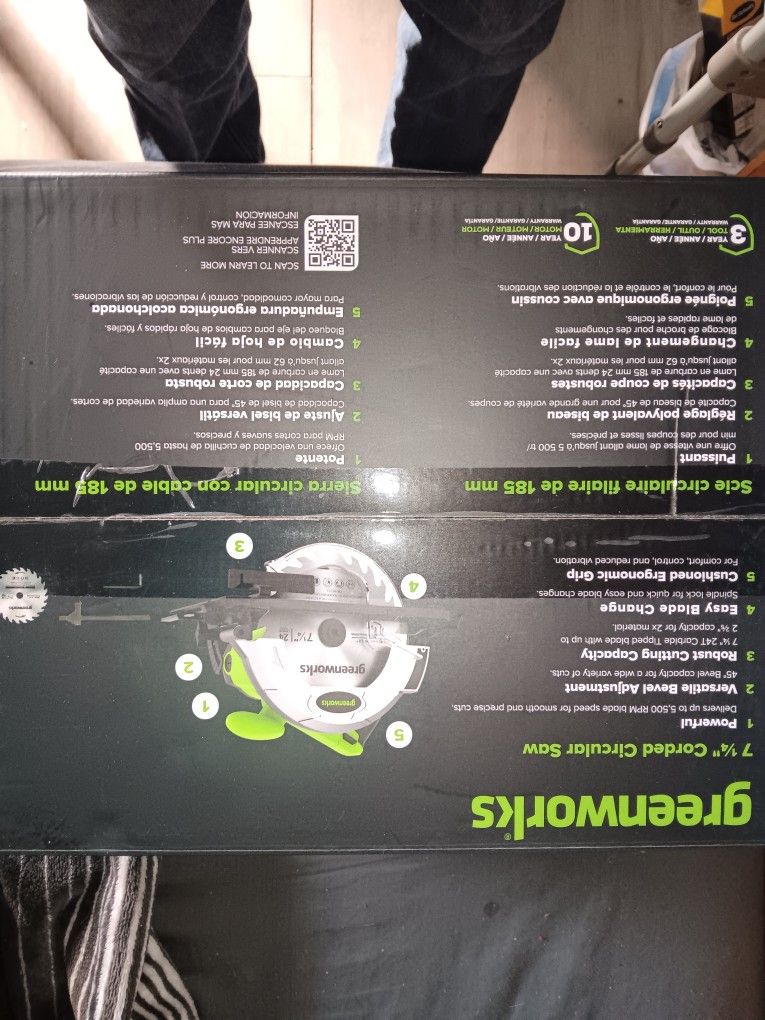 Brand New Circular Saw, Brand New Compact Reciprocating Saw, Brand New Crown Stapler 3/8