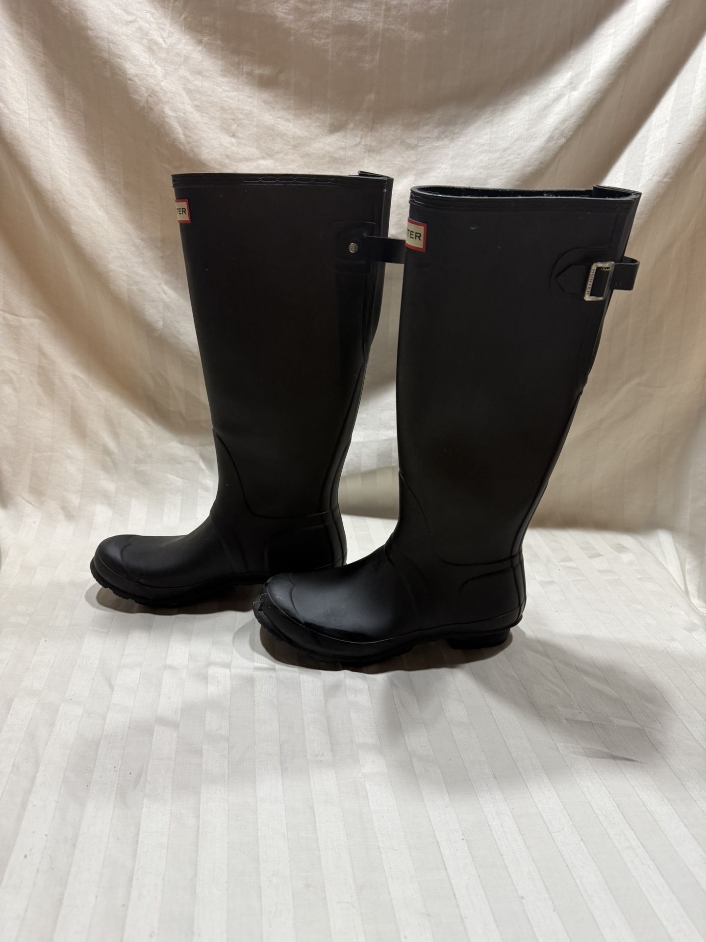 Hunter Original Tall Black Rubber Rain boots Size 7 Women’s