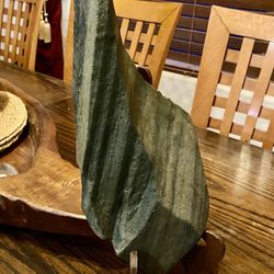 Rare "Green Jade" Serpentinite Ancient Hohokam Zoomorphic Effigy Hand-Carved Southwest Rock Art