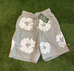 Grey denim tears shorts brand new size small