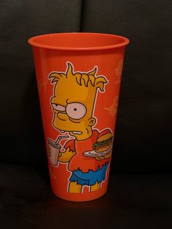 Jack in the Box Simpsons Bart Simpson Glow in the Dark Cup⁠