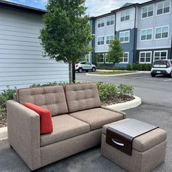 Sofa Bed with Ottoman Great Condition - Delivery Negotiable