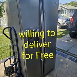 LG Side By Side Refrigerator 25 Cuft Capacity