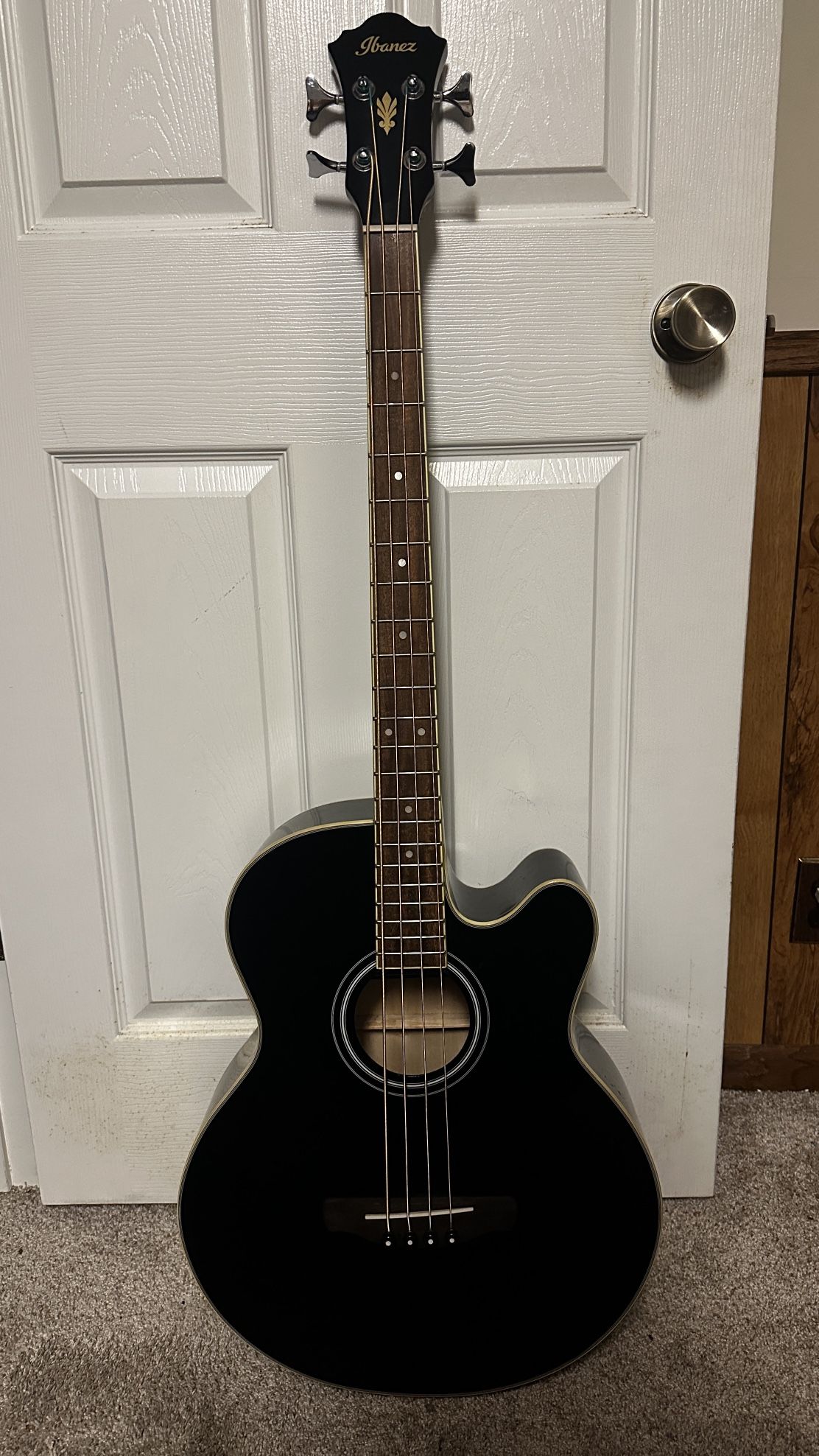 Ibanez AEB5E Acoustic-Electric Bass Guitar Black