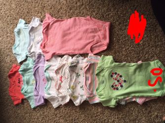 0-3 & 3-6 months onesies