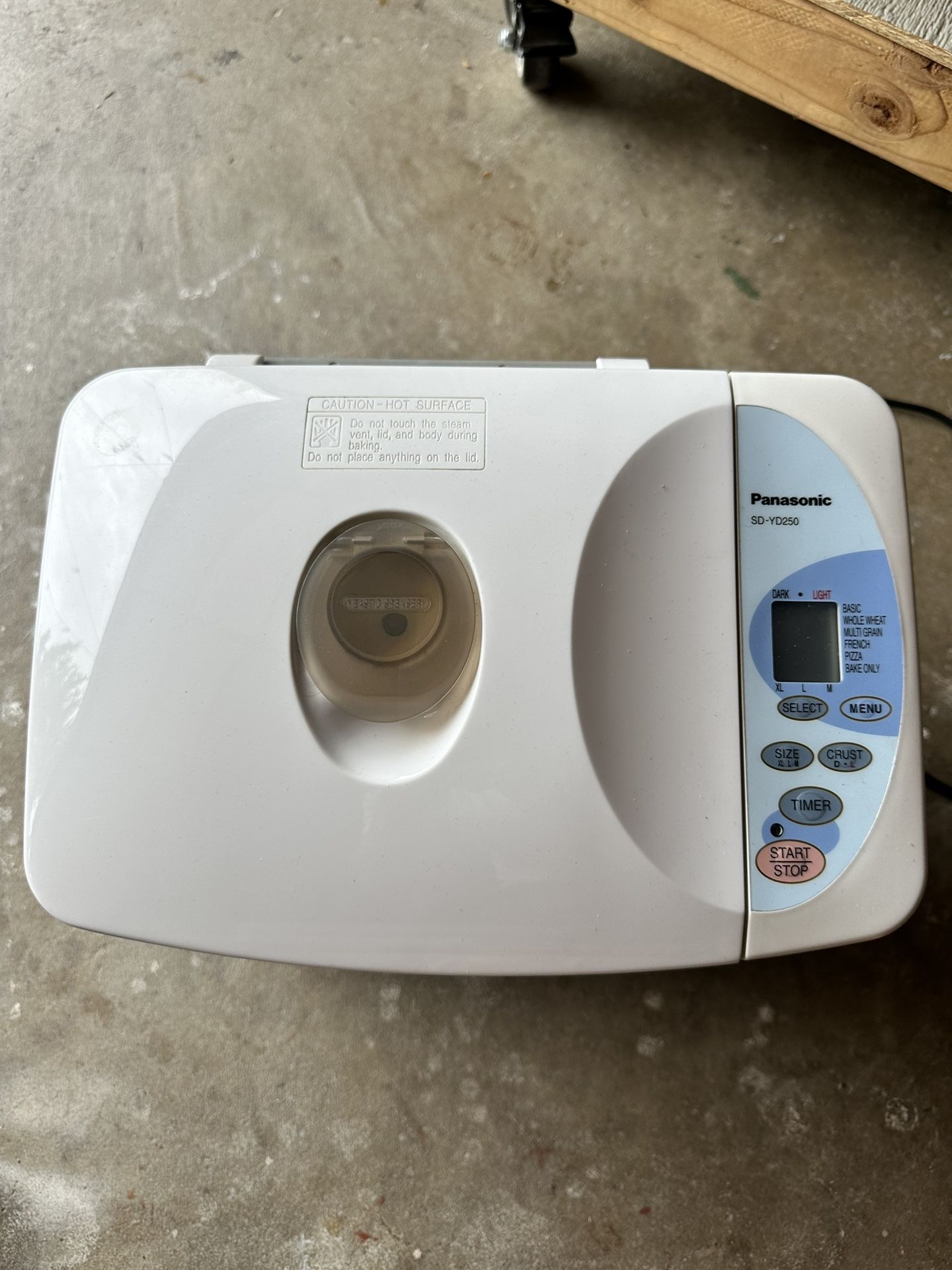 Panasonic SD-YD250 Automatic Bread Maker with Yeast Dispenser, White